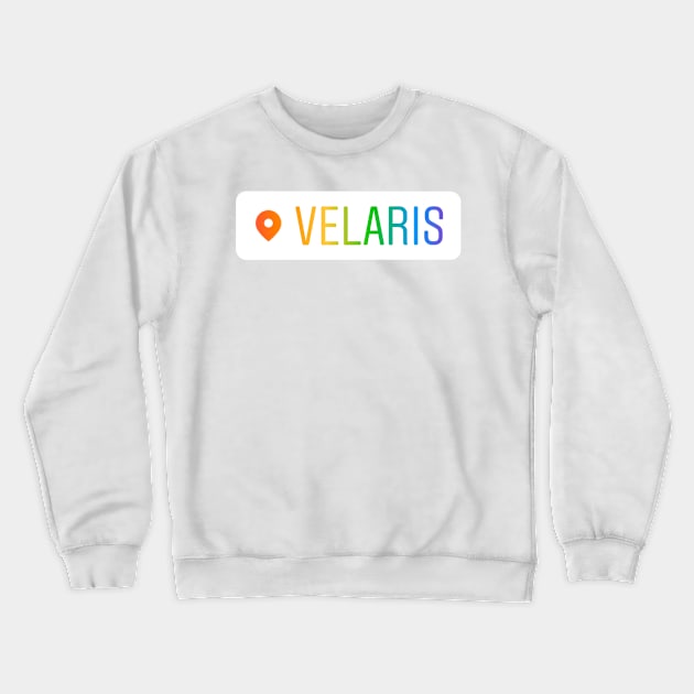 ACOTAR Velaris Location Rainbow Crewneck Sweatshirt by baranskini